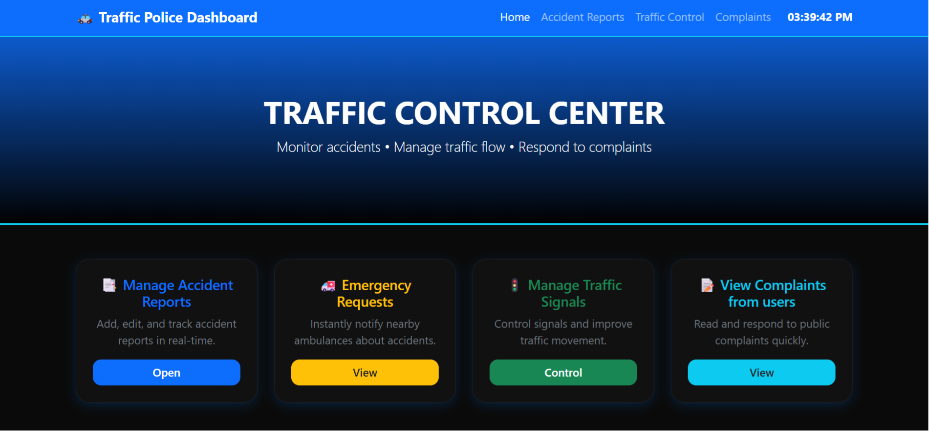 Dashboard site